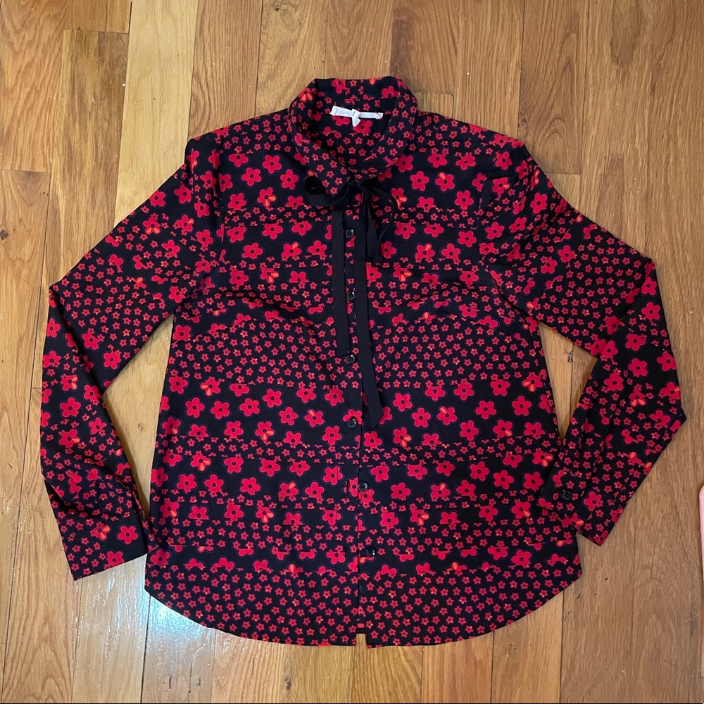 BCBGeneration long sleeve floral print blouse